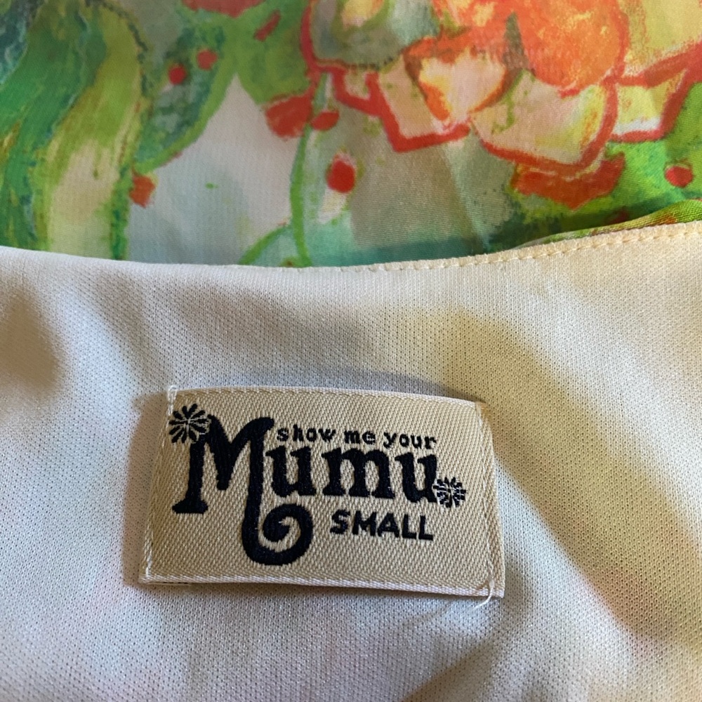 Show Me Your MuMu Circus Mini Dress Loose Cactus Cooler Pink Green Sz Small VGC - Picture 9 of 9